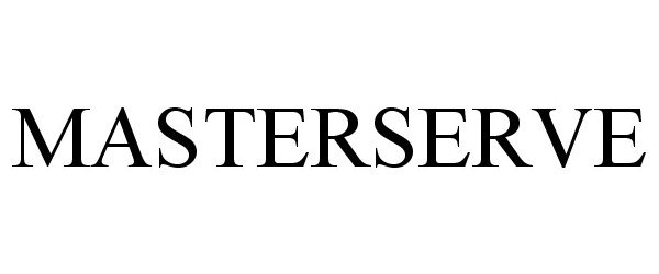 Trademark Logo MASTERSERVE