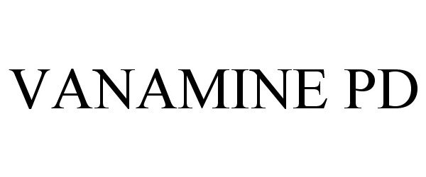 Trademark Logo VANAMINE PD