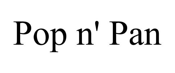 Trademark Logo POP N' PAN