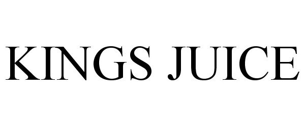 Trademark Logo KINGS JUICE