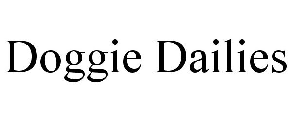  DOGGIE DAILIES