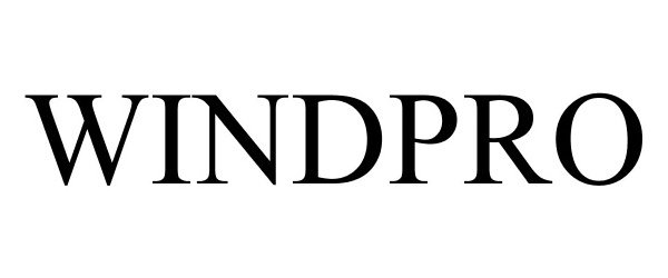 Trademark Logo WINDPRO