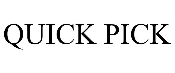 Trademark Logo QUICK PICK