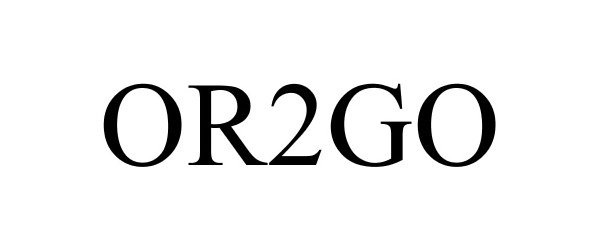 Trademark Logo OR2GO