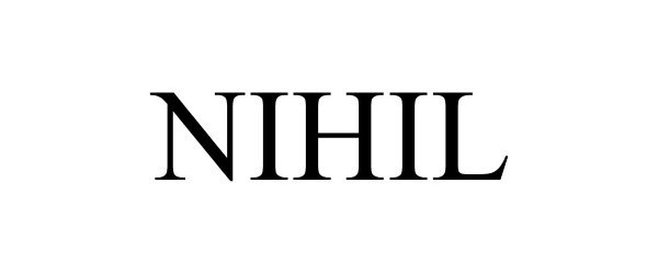 Trademark Logo NIHIL
