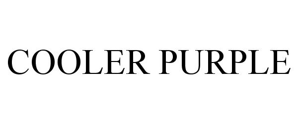 Trademark Logo COOLER PURPLE