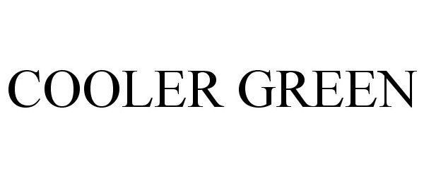 Trademark Logo COOLER GREEN
