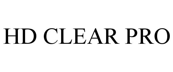 Trademark Logo HD CLEAR PRO