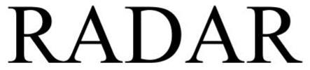 Trademark Logo RADAR