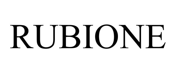 Trademark Logo RUBIONE