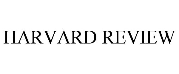  HARVARD REVIEW