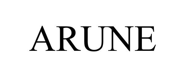 Trademark Logo ARUNE