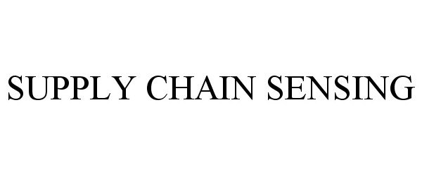  SUPPLY CHAIN SENSING