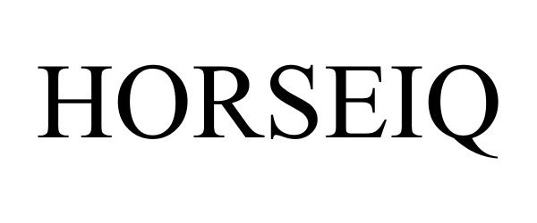 Trademark Logo HORSEIQ