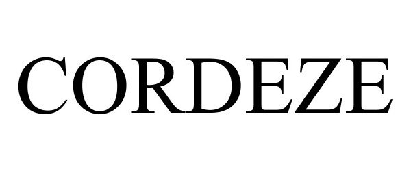 Trademark Logo CORDEZE