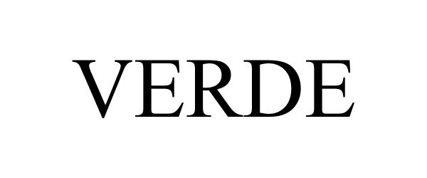Trademark Logo VERDE