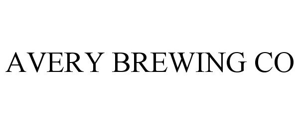 Trademark Logo AVERY BREWING CO