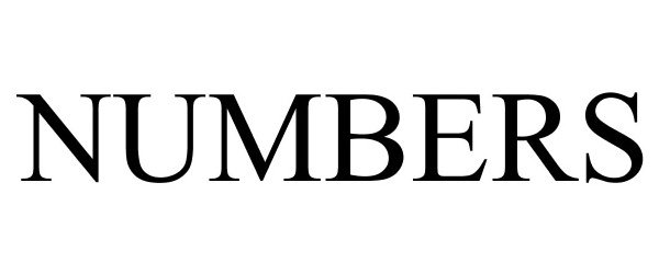 Trademark Logo NUMBERS