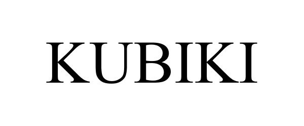 Trademark Logo KUBIKI