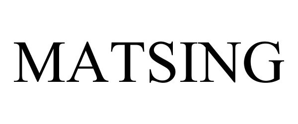 Trademark Logo MATSING