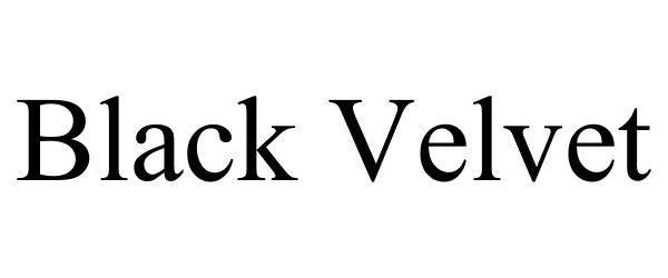 Trademark Logo BLACK VELVET