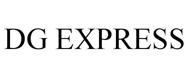 Trademark Logo DG EXPRESS