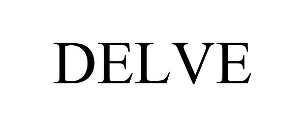 Trademark Logo DELVE