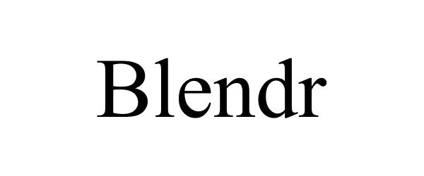 Trademark Logo BLENDR