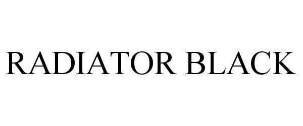 Trademark Logo RADIATOR BLACK