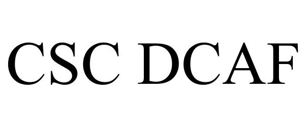 Trademark Logo CSC DCAF