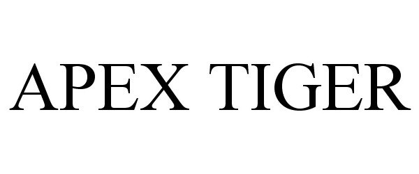 Trademark Logo APEX TIGER