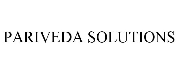 Trademark Logo PARIVEDA SOLUTIONS