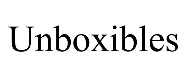 Trademark Logo UNBOXIBLES