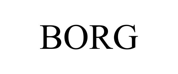 Trademark Logo BORG