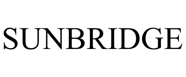 Trademark Logo SUNBRIDGE