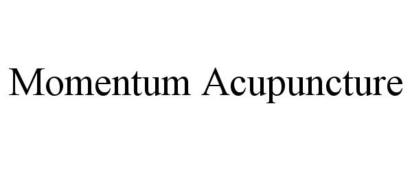 Trademark Logo MOMENTUM ACUPUNCTURE