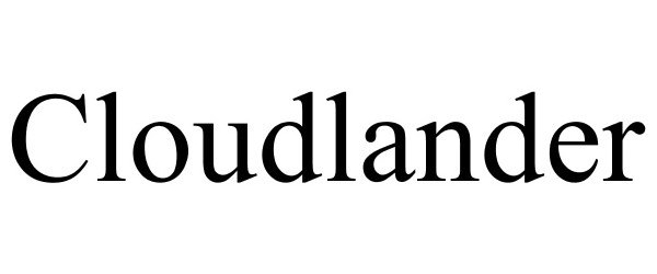 Trademark Logo CLOUDLANDER