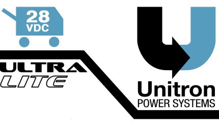 Trademark Logo 28 VDC ULTRALITE UNITRON POWER SYSTEMS