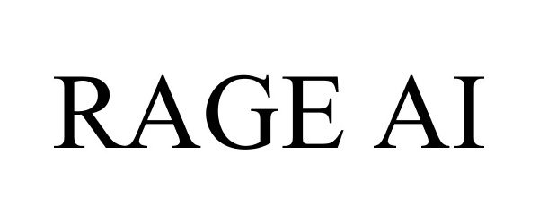 Trademark Logo RAGE AI