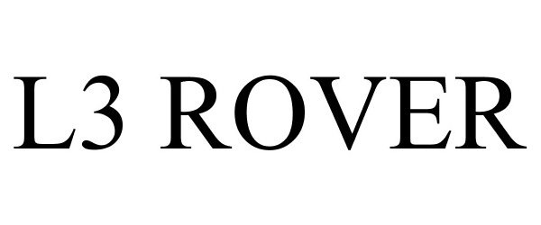 Trademark Logo L3 ROVER
