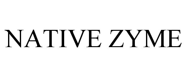 Trademark Logo NATIVE ZYME