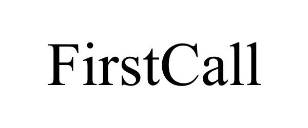 Trademark Logo FIRSTCALL