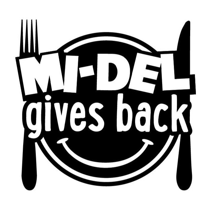 Trademark Logo MI-DEL GIVES BACK