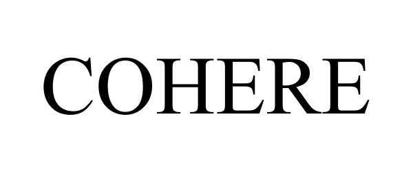 Trademark Logo COHERE