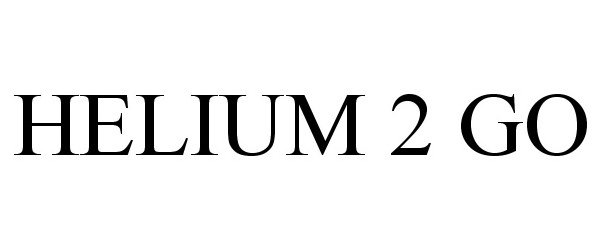 Trademark Logo HELIUM 2 GO