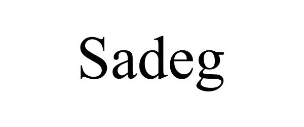 Trademark Logo SADEG