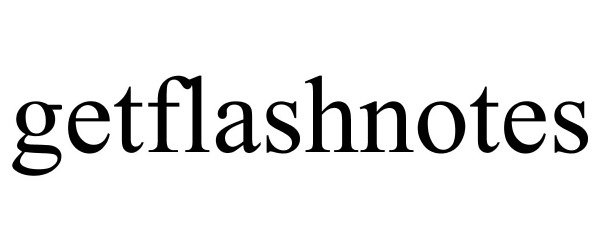 Trademark Logo GETFLASHNOTES