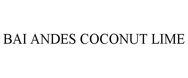  BAI ANDES COCONUT LIME