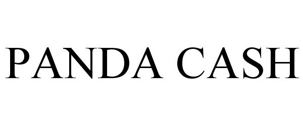Trademark Logo PANDA CASH