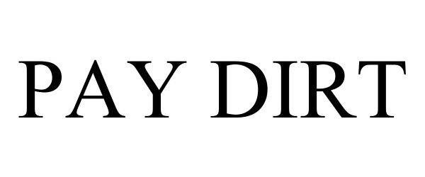 Trademark Logo PAY DIRT